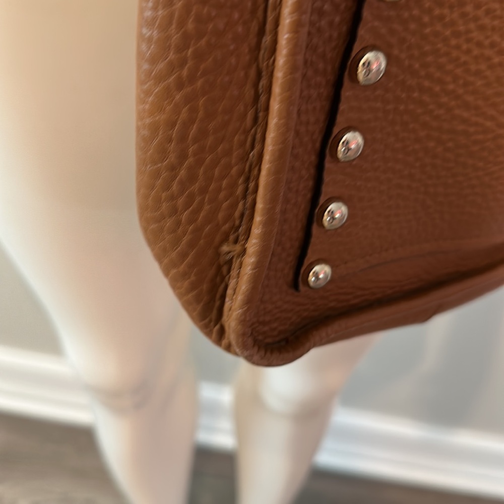 REBECCA MINKOFF brown leather studded crossbody feed boho bag purse - Picture 8 of 8